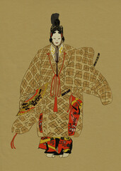 能　月岡耕漁　能楽百番　「井筒」