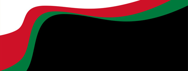 Minimalist premium red, green, black, and white abstract background.