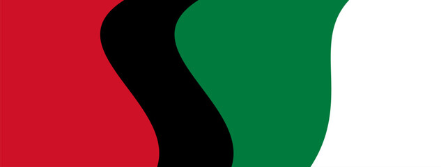 Minimalist premium red, green, black, and white abstract background.