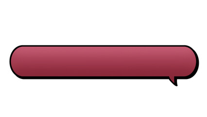 吹き出しテロップベース(赤)