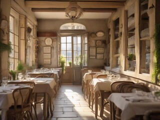 Fototapeta na wymiar Parisian Charm Unveiled: Step into the Authentic French Bistro Experience You've Been Craving!