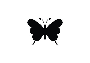 Butterfly minimal style icon illustration design