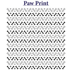 Paw Print Vector Background