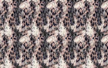 texture of a fur leopard pattern