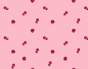 minimal rose pattern