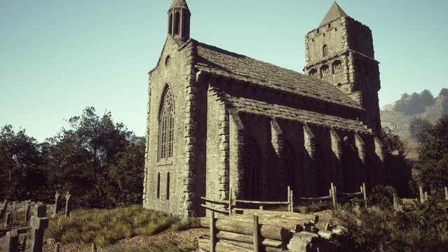 monastery church near old town