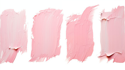 Soft Pink Paint Strokes on a White Background, Evoking a Subtle and Serene Artistic Expression