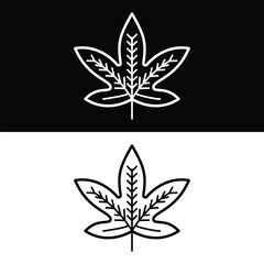 Leaf icon design, illustration design