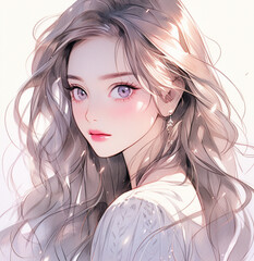 美人　美しい女性　美少女