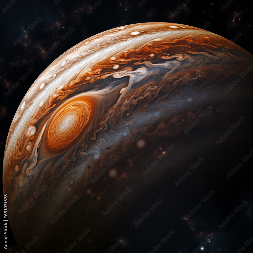 Wall mural planet isolated background,created with generative ai tecnology.