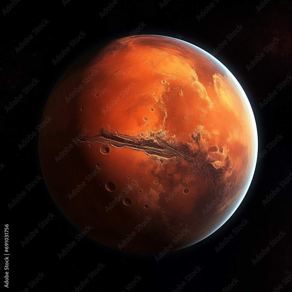 Sticker planet isolated background,created with generative ai tecnology.