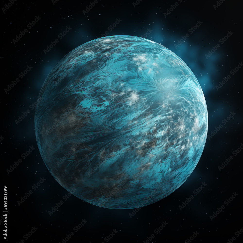 Sticker planet isolated background,created with generative ai tecnology.