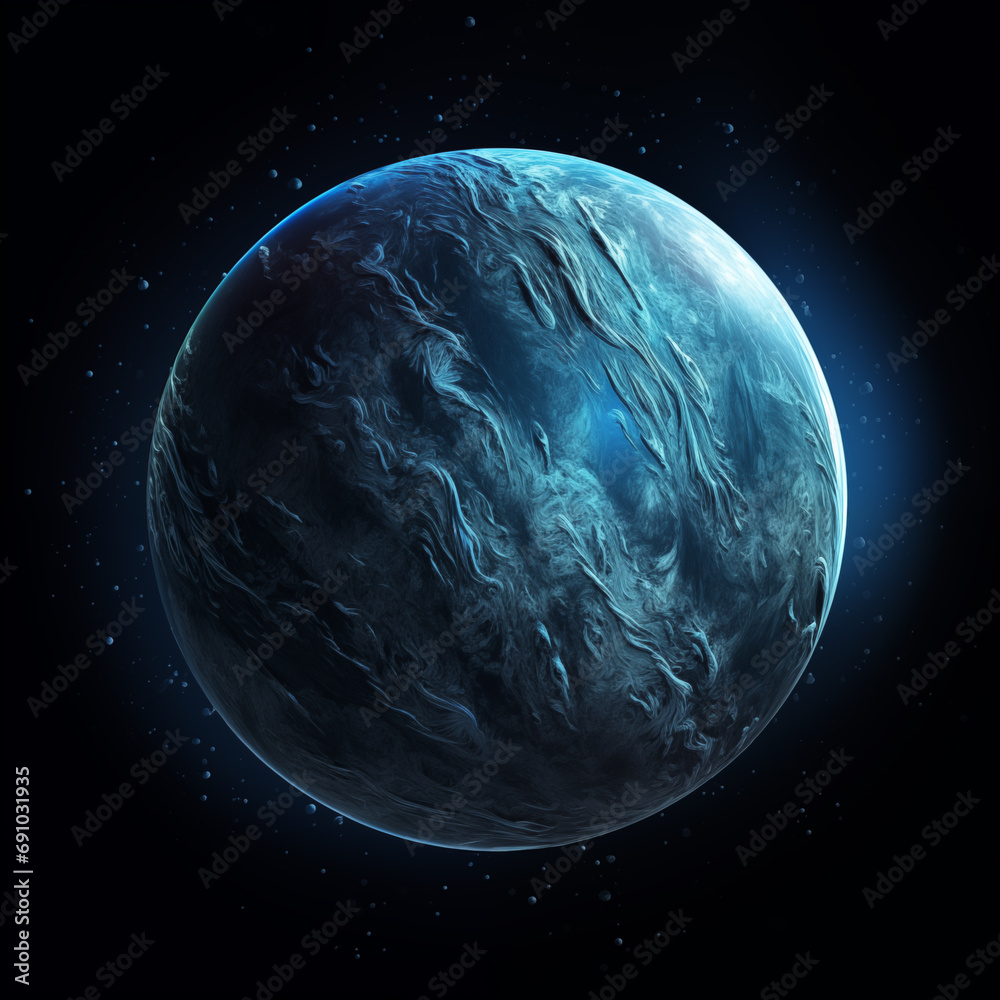 Sticker planet isolated background,created with generative ai tecnology.