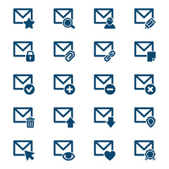 Set of mail icons. Vector illustration