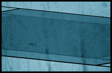 Niebieskie tło ściana tekstura kształty - obrazy, fototapety, plakaty