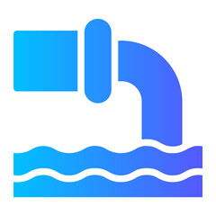 sewage gradient icon