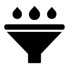 funnel glyph icon