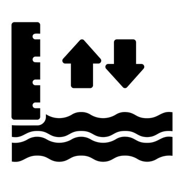 water level glyph icon