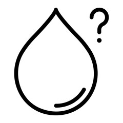 question mark line icon