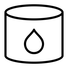 water tank line icon