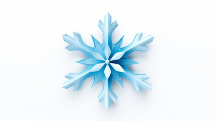 abstract blue snowflake
