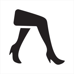 Woman legs icon. Body care icon