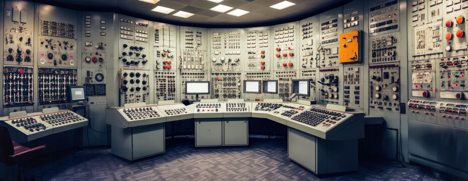 Nuclear plant control room as imagined by Generative AI