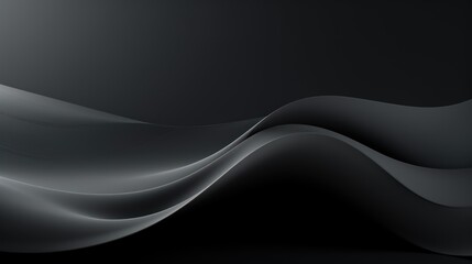 Abstract digital wallpaper in a style of ash keating, single wave, sleek, smooth, asymmetric, pseudo 3d, dark colors, gradients