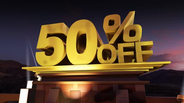 cinema opening 3d text 50 percent OFF