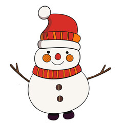 snowman with hat