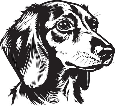 portrait of a dachshund dog