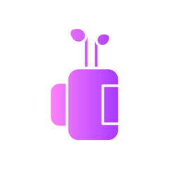 golf bag gradient icon