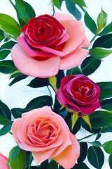 bouquet of roses. generative ai