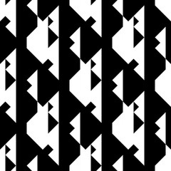 Seamless surface pattern design with stylized triangles ornament. Repeated polygons background. Triangular shapes wallpaper. Geometric figures motif. Digital paper, page fill, textile print. Vector.