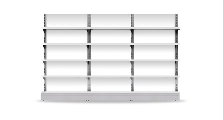 Display Gondola Three Side Shelf Supermarket - Illustration © Arsalan Sami