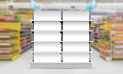 Supermarket Display Gondola Shelf © Arsalan Sami