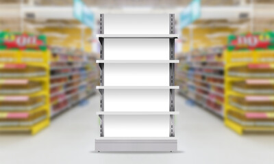 Supermarket Display Gondola Shelf Single © Arsalan Sami