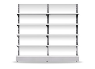 Display Gondola 2 Side Shelf Supermarket - Illustration © Arsalan Sami