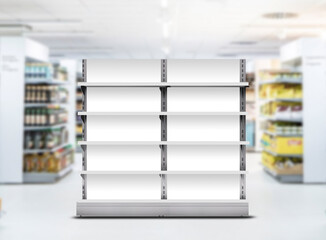 Supermarket double side display gondola © Arsalan Sami