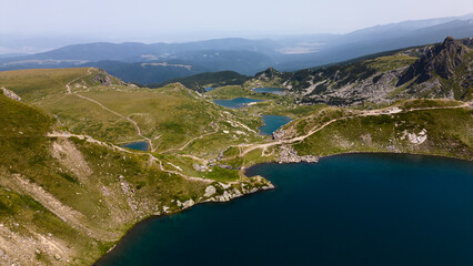 Okoto (the Eye) lake of the Seven Rila Lakes, Bulgaria. Done photo