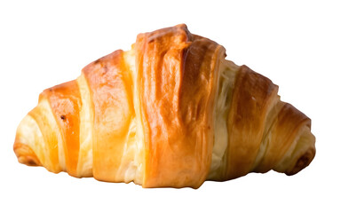 Croissant, white and transparent background, isolated