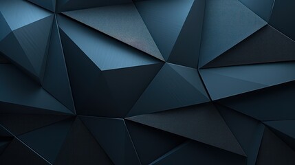 Black dark gray blue white abstract background. Geometric pattern shape. Line triangle polygon angle fold. Color gradient. Shadow. Matte. 3d effect. Rough grain grungy. Design