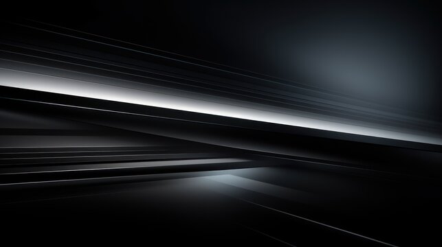Black and Gray Gradient Color Tone Background With Tech Lines Light High-Level Feeling Ambient Lighting HD Large Image 
