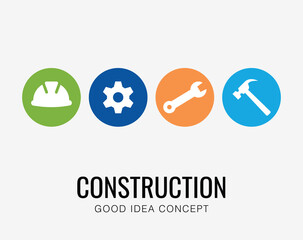 Construction Building Logo Icon Design Vector