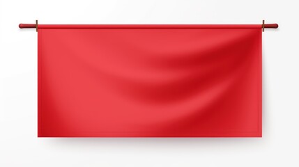 Red oriental empty banner in the style of minimalist illustrator, related to a sushi restaurant,...