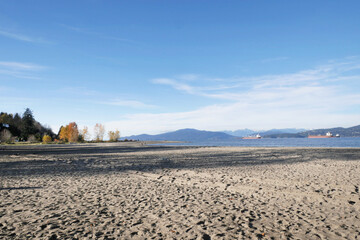 Jericho Beach during a fall season in Vancouver, British Columbia, Canada