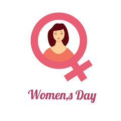 Women's Day vector illustration of a icon