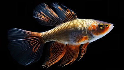 Fototapeta premium aquarium fish, generative AI