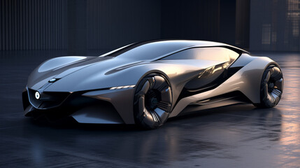 a concept car with innovative design elements, showcasing the creativity and forward-thinking nature of automotive technology, portrayed in high definition