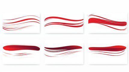 A Collection of Light Watercolor Brushstrokes in Red Hues on a White Background, Offering a Playful and Airy Artistic Ensemble